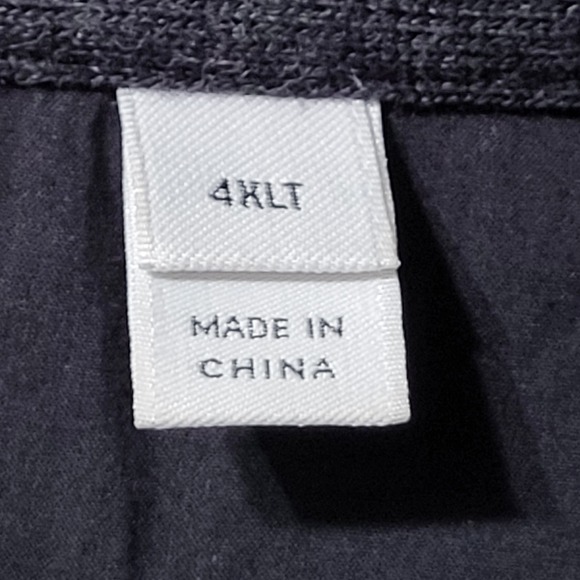 Lacoste Full Zip Sweatshirt Athletic Warm Up Mens 4XLT Tall Long Sleeve - Picture 4 of 13